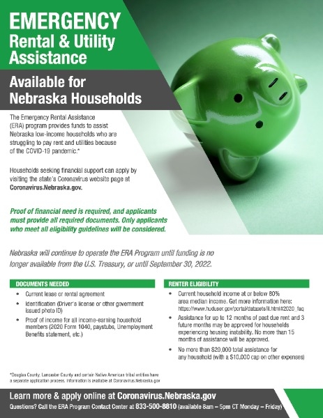 rent and utility assistance flyer